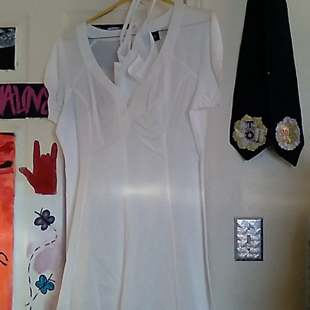 White dress